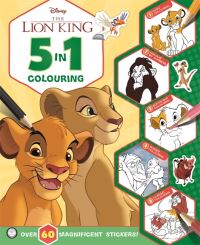 Book Cover for Disney The Lion King: 5 in 1 Colouring by Walt Disney