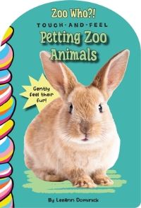 Book Cover for Petting Zoo Animals Touch and Feel by Leeann Dominick