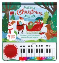 Book Cover for Play Along Christmas Piano Book by Laura Chamberlain