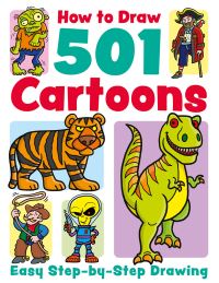 Book Cover for How to Draw 501 Cartoons by Nat Lambert