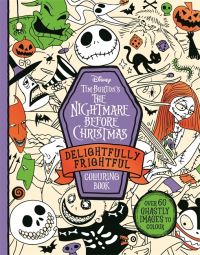 Book Cover for Disney Tim Burton's The Nightmare Before Christmas Delightfully Frightful Colouring Book by Walt Disney