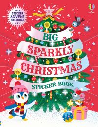 Book Cover for Big Sparkly Christmas Sticker Book by Holly Bathie