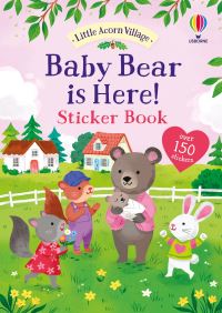 Book Cover for Baby Bear Is Here! Sticker Book by Holly Bathie