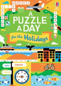 Book Cover for A Puzzle a Day for the Holidays by Sarah Russell, Kirsty Gledhill