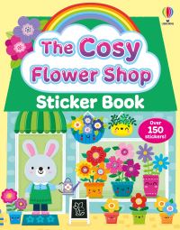 Book Cover for The Cosy Flower Shop Sticker Book by Lesley Sims