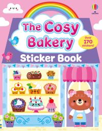 Book Cover for The Cosy Bakery Sticker Book by Lesley Sims