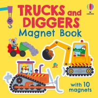 Book Cover for Trucks and Diggers Magnet Book by Kristie Pickersgill