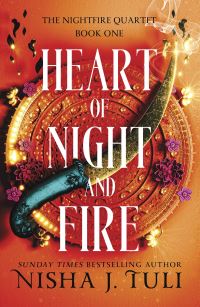 Book Cover for Heart of Night and Fire by Nisha J Tuli