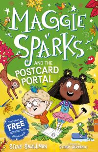 Book Cover for Maggie Sparks and the Postcard Portal by Steve Smallman