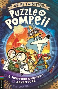 Book Cover for Puzzle in Pompeii by Tim Collins