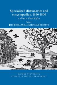 Book Cover for Specialized Dictionaries and Encyclopedias, 1650-1800 by Frank A Kafker