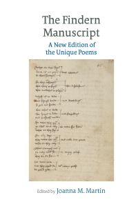 Book Cover for The Findern Manuscript by Joanna Martin
