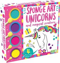 Book Cover for Sponge Art Unicorns and Magical Creatures by Igloo Books Ltd