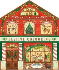 Book Cover for Festive Colouring by Igloo Books Ltd