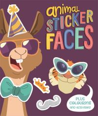 Book Cover for Animal Sticker Faces by Igloo Books Ltd