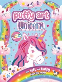 Book Cover for Puffy Art Unicorn by Igloo Books Ltd