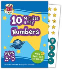 Book Cover for 10 Minutes a Day Numbers for Ages 3-5 (With Over 100 Stickers) by CGP Books