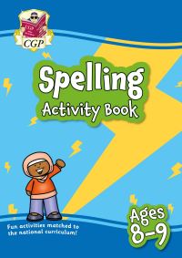 Book Cover for Spelling Activity Book for Ages 8-9 (Year 4) by CGP Books