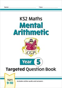 Book Cover for KS2 Maths Year 5 Mental Arithmetic Targeted Question Book (Includes Online Answers & Audio Tests) by CGP Books