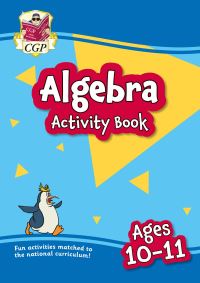 Book Cover for New Algebra Activity Book for Ages 10-11 (Year 6) by CGP Books