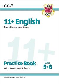 Book Cover for 11+ English Practice Book & Assessment Tests - Ages 5-6 (For All Test Providers) by CGP Books