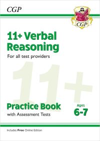 Book Cover for 11+ Verbal Reasoning Practice Book & Assessment Tests - Ages 6-7 (For All Test Providers) by CGP Books