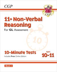 Book Cover for 11+ GL 10-Minute Tests by CGP Books