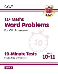 Book Cover for 11+ GL 10-Minute Tests by CGP Books