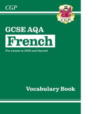 Book Cover for New GCSE French AQA Vocabulary Book (For Exams from 2026) by CGP Books