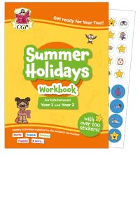 Book Cover for CGP Summer Holidays Activity Workbook - For Kids Between Year 1 and Year 2 (Ages 5-6) by CGP Books