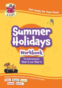 Book Cover for CGP Summer Holidays Activity Workbook - For Kids Between Year 3 and Year 4 (Ages 7-8) by CGP Books