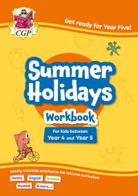 Book Cover for CGP Summer Holidays Activity Workbook - For Kids Between Year 4 and Year 5 (Ages 8-9) by CGP Books