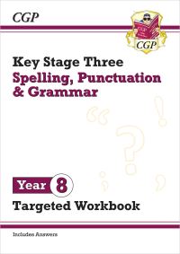 Book Cover for New KS3 Year 8 Spelling, Punctuation and Grammar Targeted Workbook (With Answers) by CGP Books