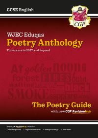 Book Cover for New GCSE English WJEC Eduqas Anthology Poetry Guide With CGP RevisionHub (For Exams from 2027) by CGP Books