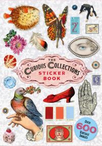 Book Cover for The Curious Collections Sticker Book by Grace Wilmshurst