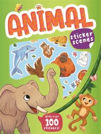 Book Cover for Animal Sticker Scenes by Igloo Books Ltd