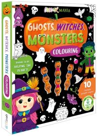 Book Cover for Ghosts, Witches, Monsters Colouring by Igloo Books Ltd