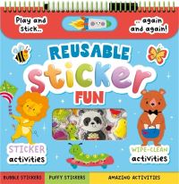 Book Cover for Reusable Sticker Fun by Igloo Books Ltd