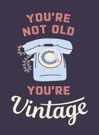 Book Cover for You're Not Old, You're Vintage by 