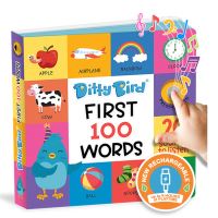 Ditty Bird | First 100 Words Interactive Sound Book for Toddlers 1- 3 | Speech Therapy | Educational Learning Books for 1 Year Old