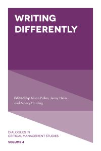 Book Cover for Writing Differently by Alison Linstead, Jenny Helin, Nancy Harding