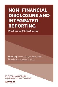 Book Cover for Non-Financial Disclosure and Integrated Reporting by Lucrezia Songini, Anna Pistoni, Pierre Baret, Martin Kunc