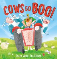 Book Cover for Cows Go Boo! by Steve Webb