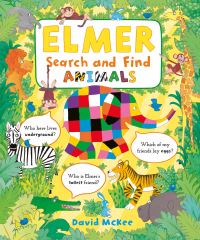 Book Cover for Elmer Search and Find Animals by David McKee