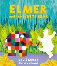 Book Cover for Elmer and the White Bear by David McKee