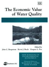 Book Cover for The Economic Value of Water Quality by John C Bergstrom, Kevin J Boyle, Gregory L Poe