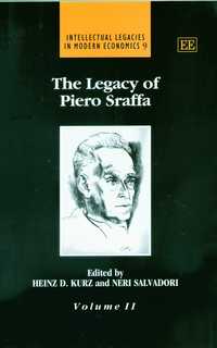 Book Cover for The Legacy of Piero Sraffa by Heinz D Kurz