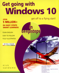 Book Cover for Get Going With Windows 10 in Easy Steps by Nick Vandome