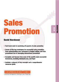 Book Cover for Sales Promotion by David Horchover