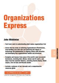 Book Cover for Organizations Express by John Middleton